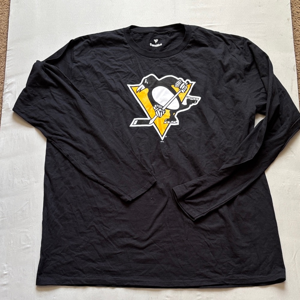 Fanatics Black and Yellow Long Sleeve Tee